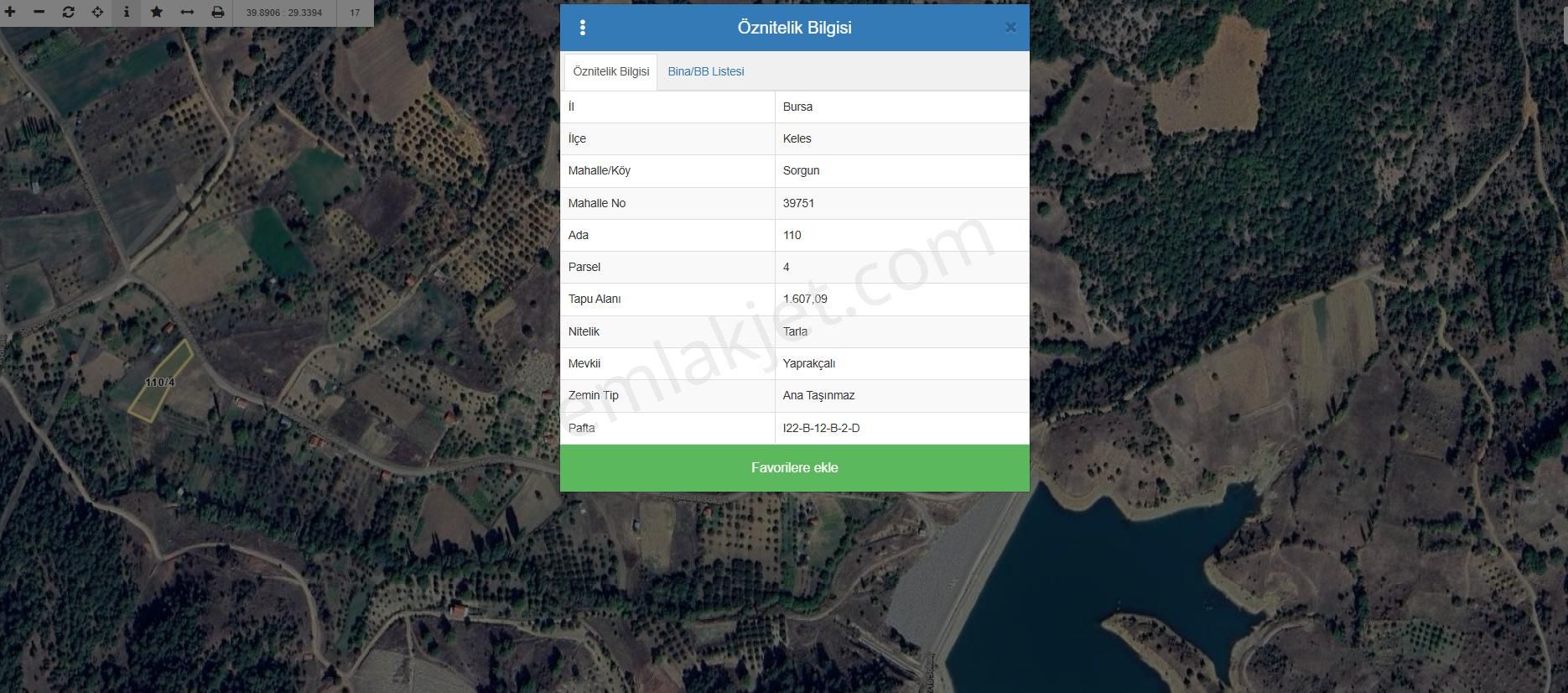 Keles Sorgun Yolu Su Elektrik Olan Satılık Fırsat Tarla