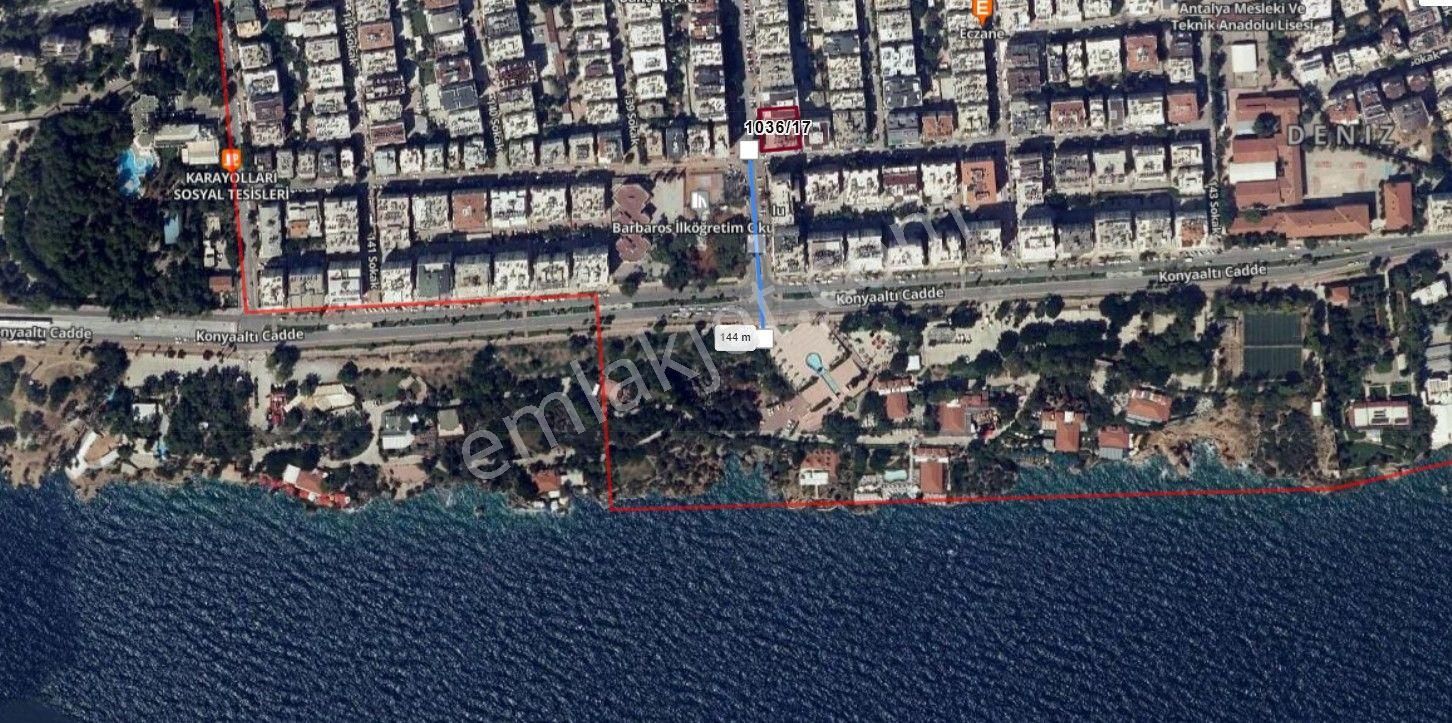 Fulll Deniz Manzaralı Satılık 3+1muratpaşa/bahçelievlerde Pamir Cad Sinde