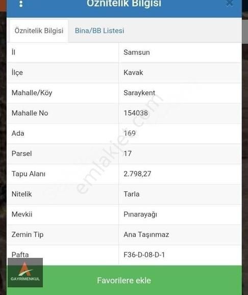 Samsun-ankara Yolu Üzerinde Anayola 700 M. Satılık 3 Dönüm Tarla