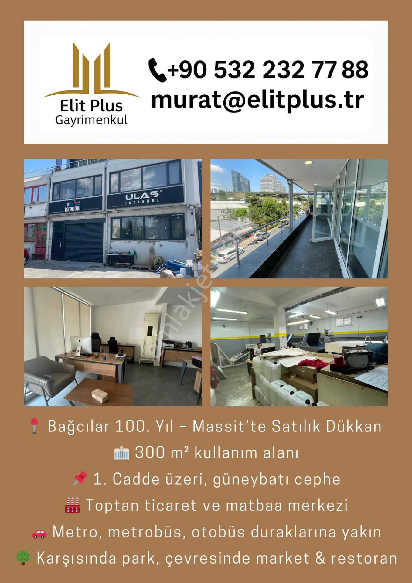 📍 İstanbul Bağcılar – 100. Yıl Massit’te Satılık Dükkan
