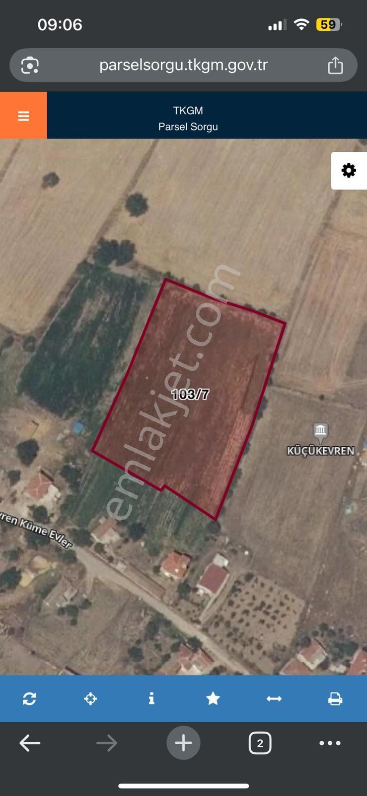 Edirne Enezde Sahile 10 Dakika Mesafede Satılık 3 Dönüm Arsa