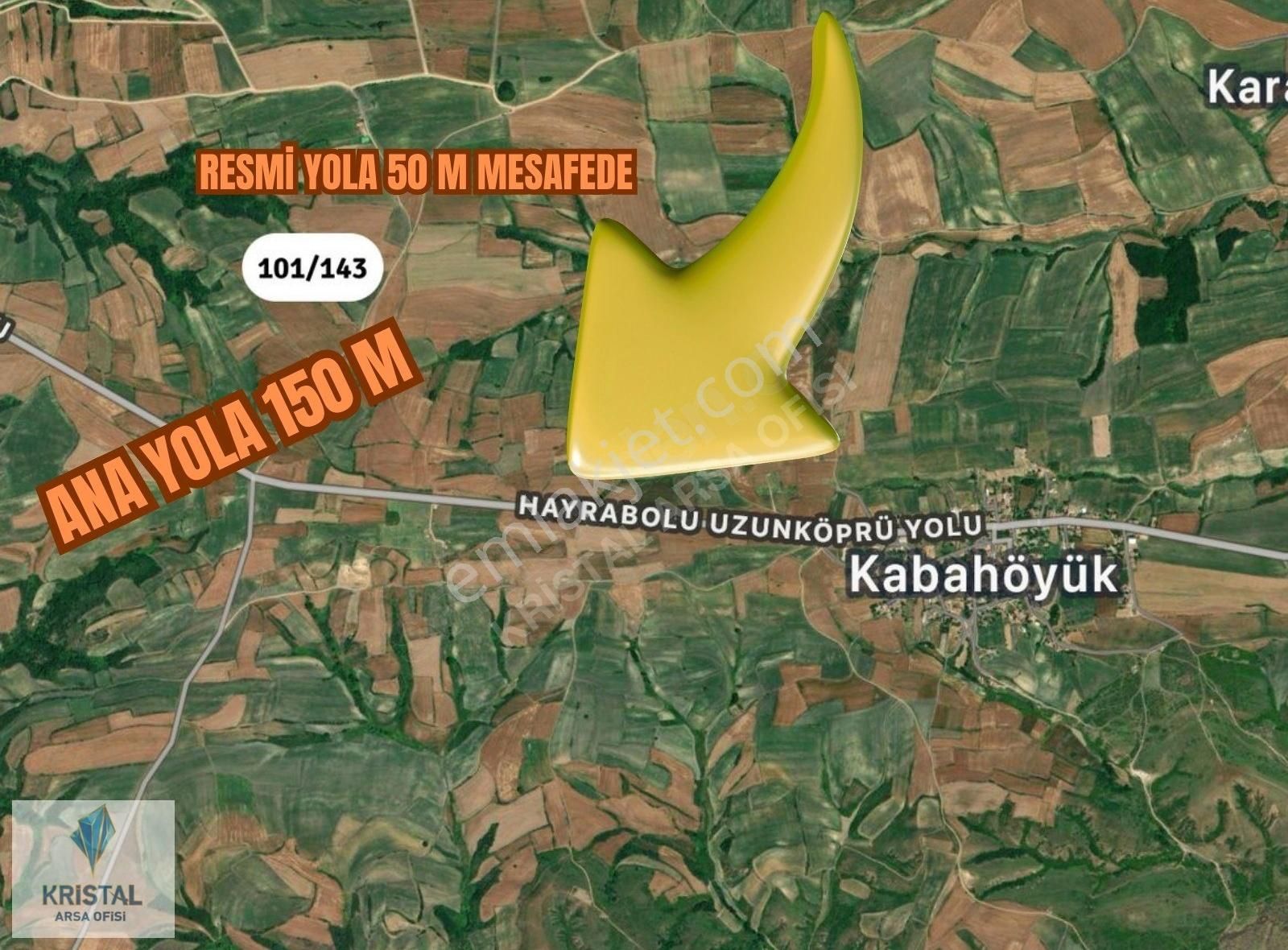 Tekirdağ Elden Senet 36 Ay Vade 10.000 Tl Ödeme İle 917m2 Arsa