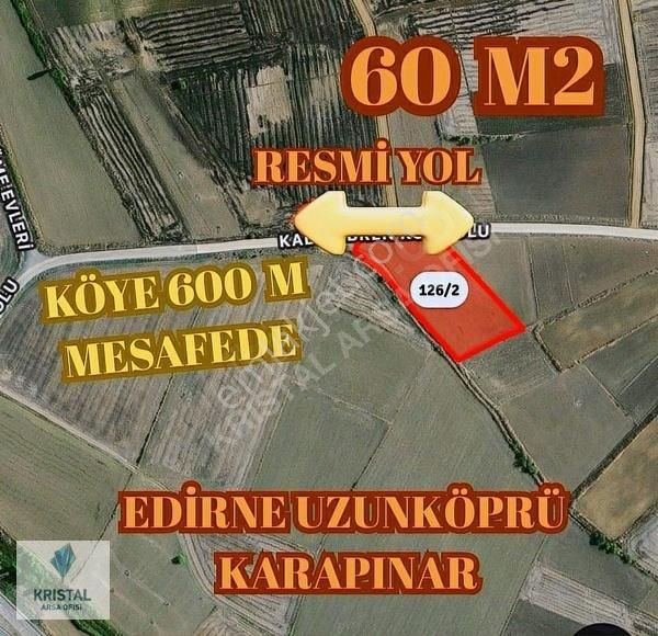 Edirne Uzunköprü Karapınar Da Asfalt Yol Cephe Satılık Arsa