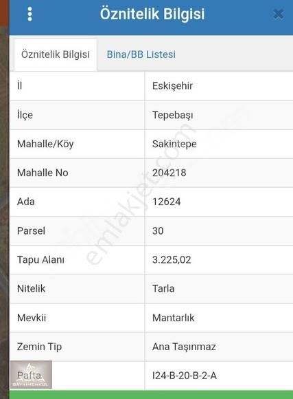 Sakintepe Mh & 3.5 Dönüm Satılık Tarla !