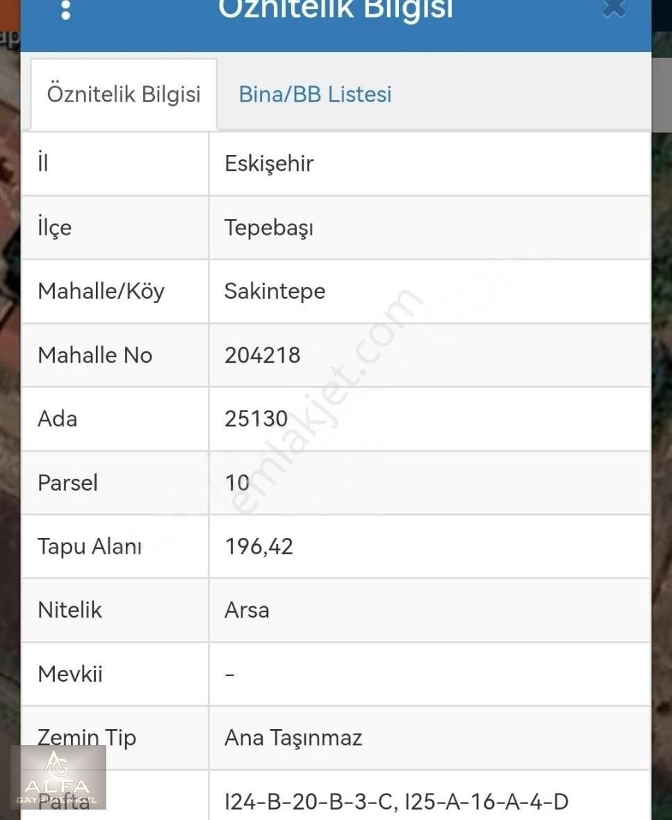 Sakintepe Mh. Köşe Parsel 520 M2 & 2 Kat Villa İmarlı Arsa