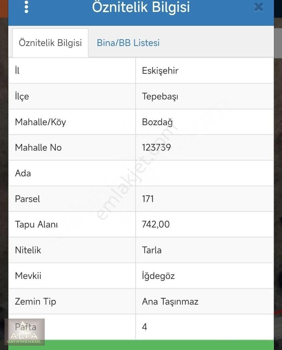 Bozdağ Mh. 742 M2 Yol Cepheli Satılık Tarla