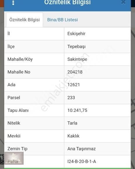 Sakintepe Mh. Yol Projesi Yakını 10 Dönüm Satılık Tarla
