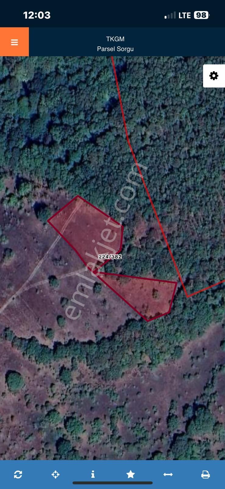 Balıklesir- Kepsut- Yaylabaşı Nda 3269 M² Doğa İçi Tarla