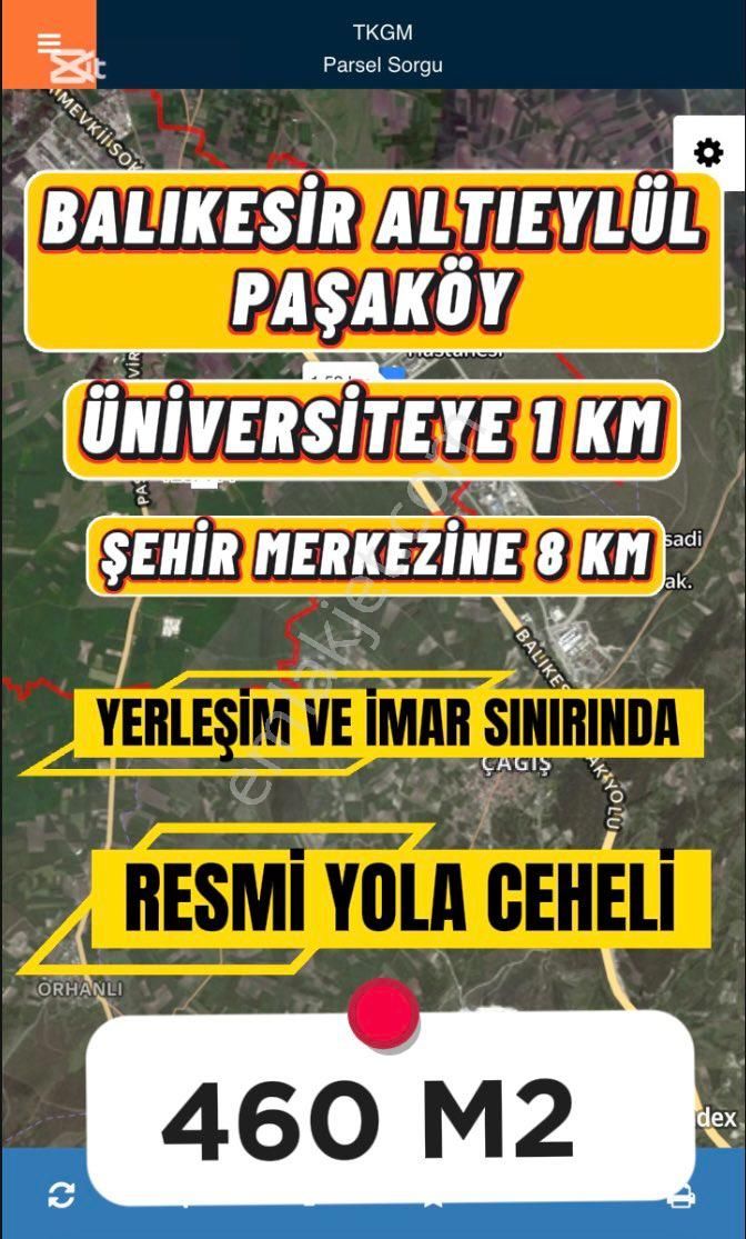 Balıkesir Altıeylül Paşaköy’de Yerleşim Ve İmar Dibinde Ünv.komşu Harika Konum