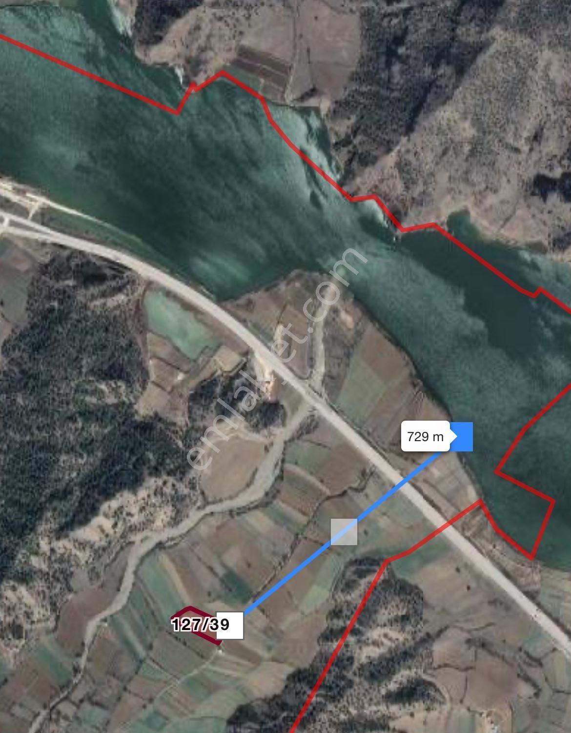 Sıla Gayrimenkulden Baraj Manzaralı 5.309m2.hobi Bahçesine Uygun Tarla