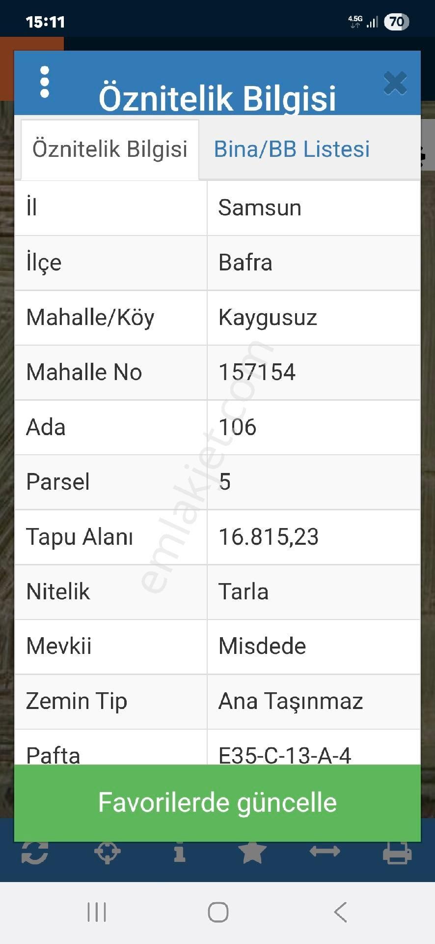 Ana Yola 150 Metre Mesafede Elektrik Suyu Olan Tar Ok A