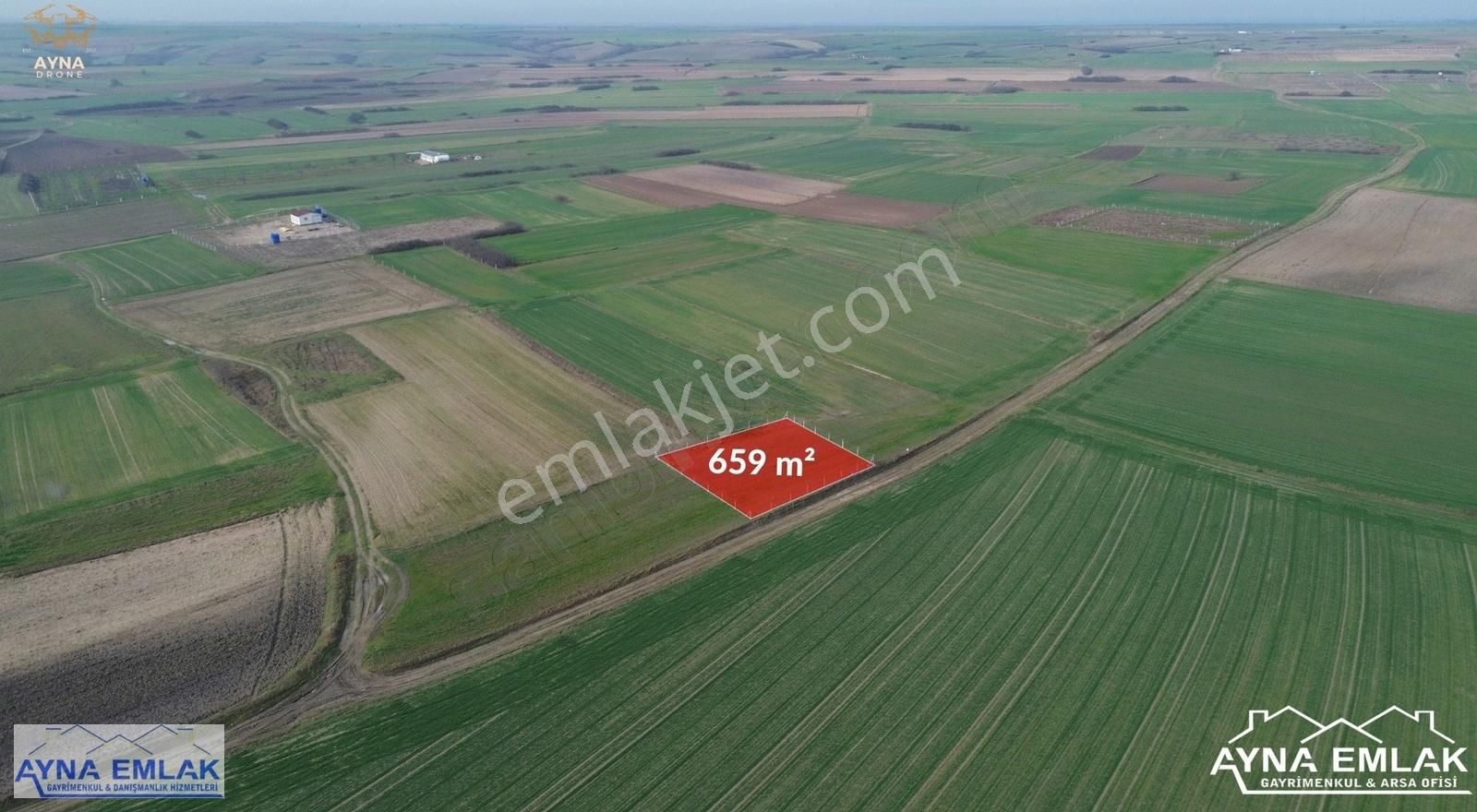 Ayna Emlak"tan Kapaklı Karlı Köy 659 M² Hisseli Tarla