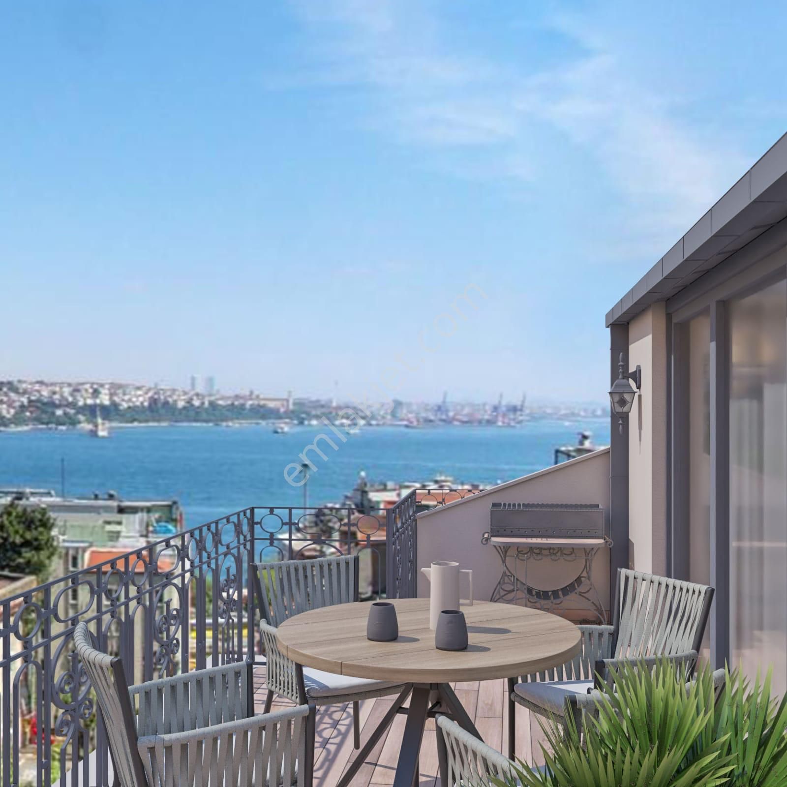 Beyoğlu Cihangir Deniz Manzaralı Sıfır Satılık Dubleks Daire