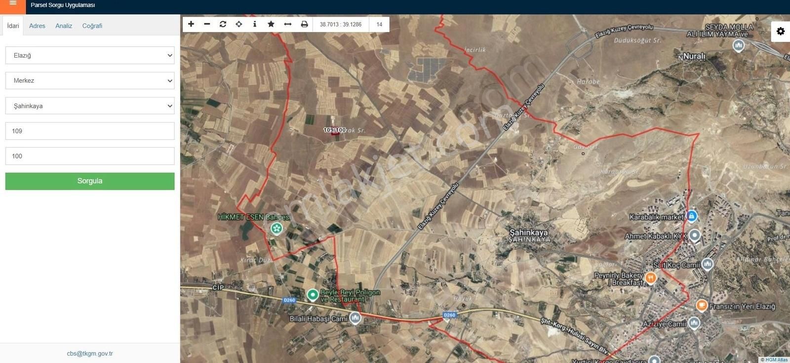 Mavi Göl Emlaktan Satılık Yatırımlık Tarla Şahinkayada
