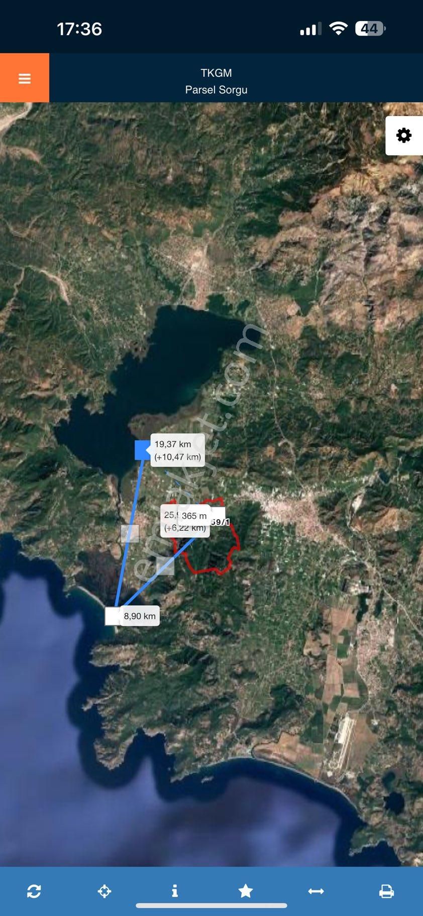 Muğla Okcular Mah Satılık 380 M2 Tarla