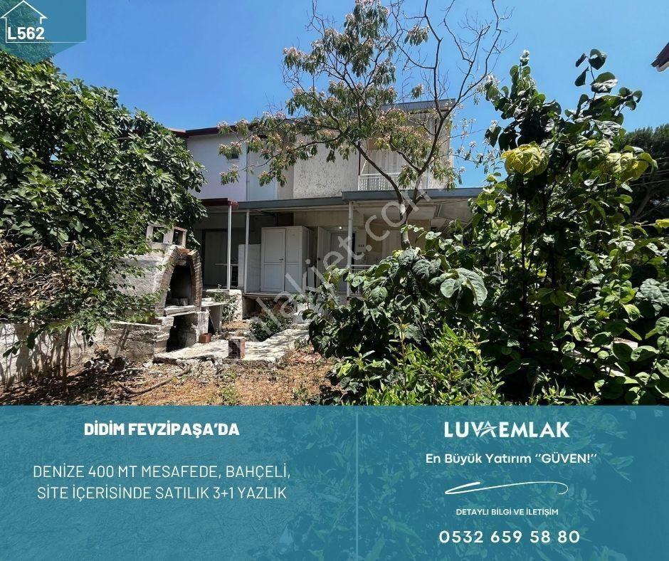 Didim Akbük'te Denize 400 Metre, Bahçeli & Ferah Satılık 3+1 Yazlık