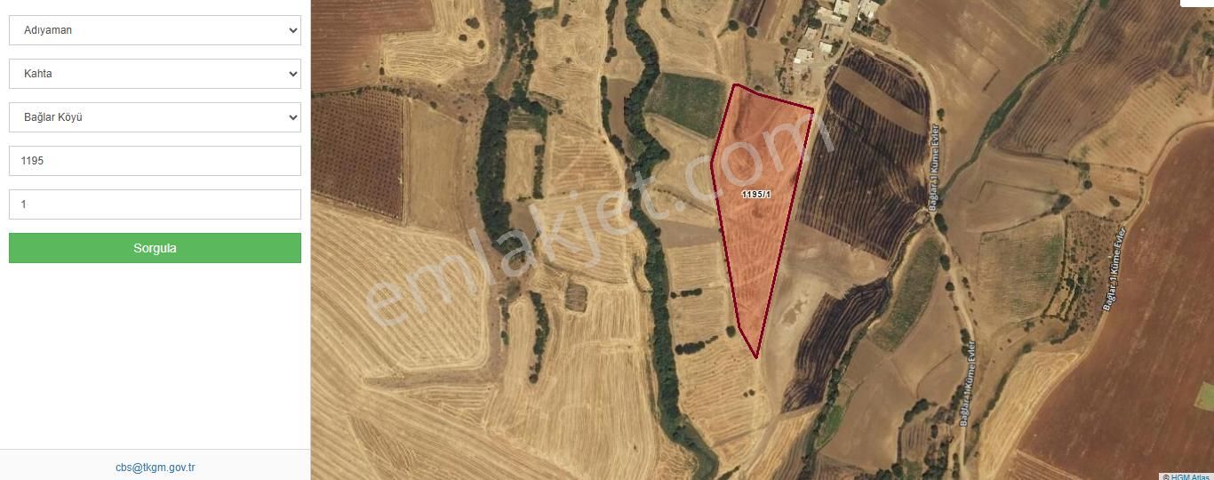 Adıyaman Kahta Da 17.468 M2 Yatırımlık Toprak