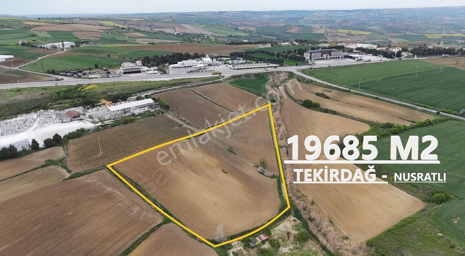 Barbaros'ta ** Lojistik Saha İçerisinde ** Sanayi Dibi Tarla!