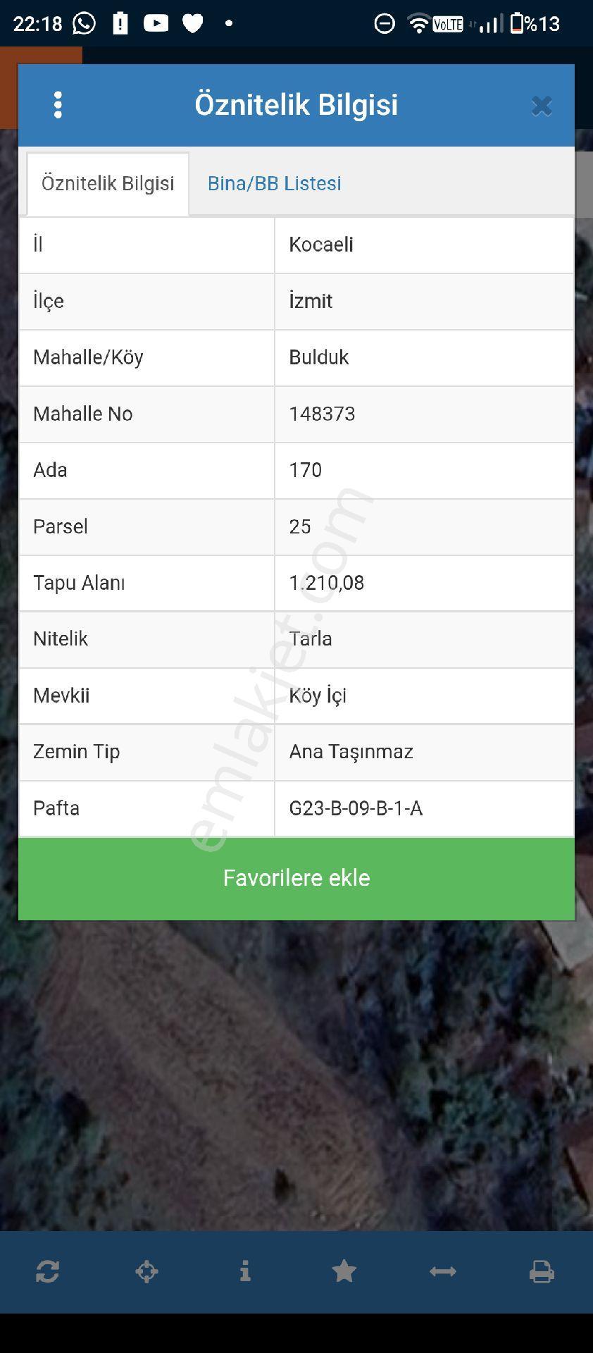 İzmit Bulduk Köyünde Villa İmarlı Yatırımlık Arsa - Görsel 3