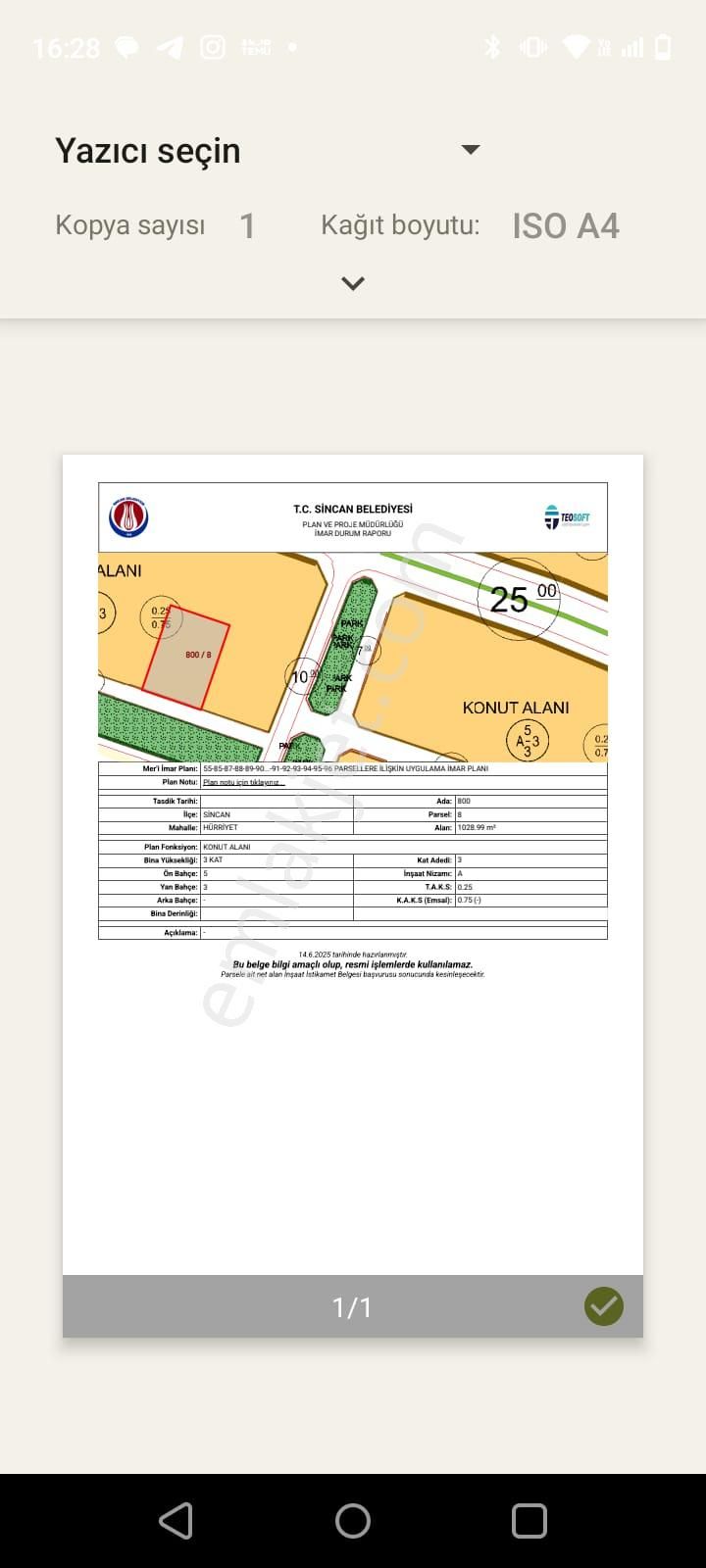 Uzun Emlak'tan Temelli'de İmarlı Arsa - Görsel 3