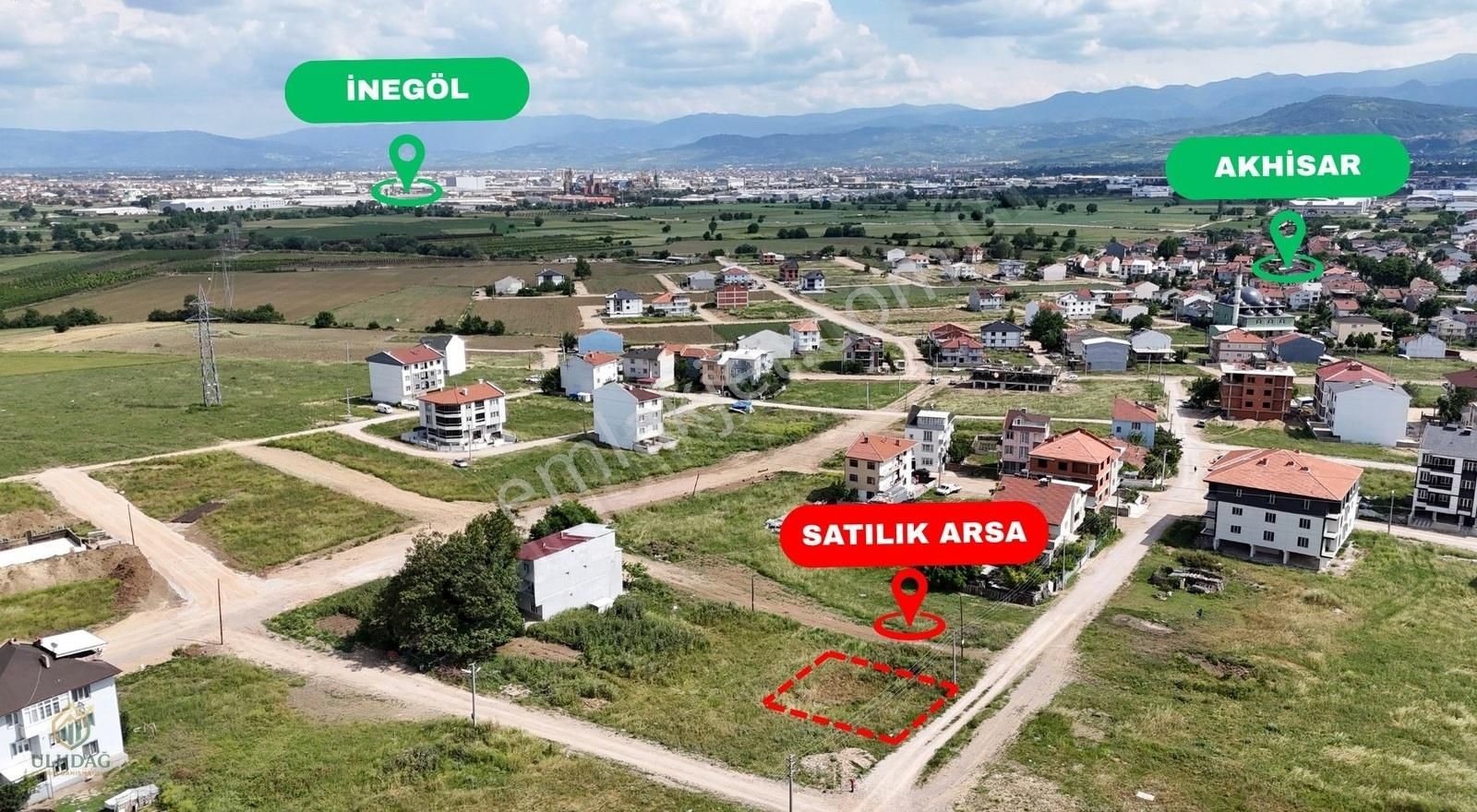 Bursa İnegöl Akhisar Konut İmarlı Yatırımlık Arsa