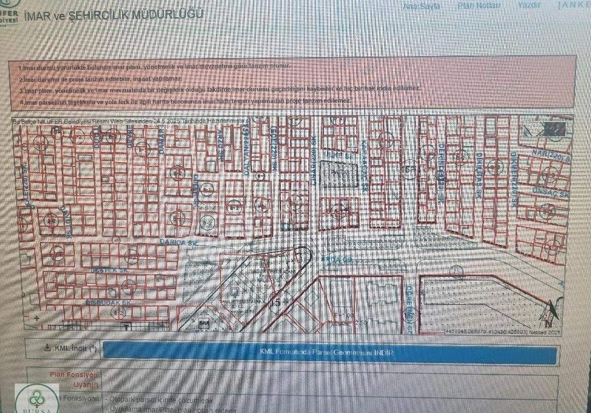 Bursa Nilüfer Üçevler'de Satılık Konut İmarlı Arsa - Görsel 14