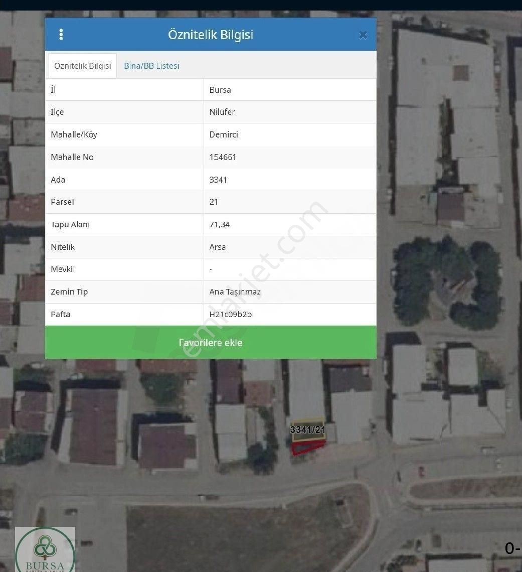Bursa Nilüfer Üçevler'de Satılık Konut İmarlı Arsa - Görsel 2
