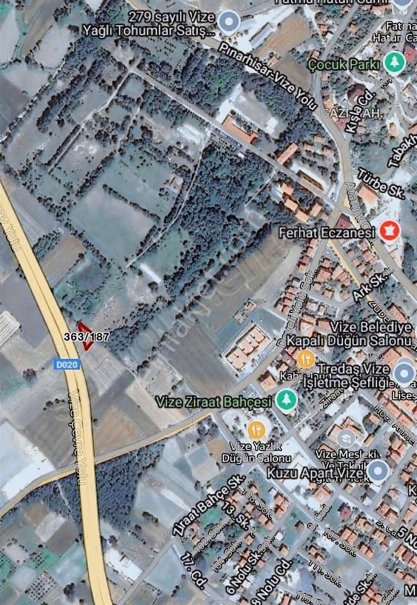 Vize Merkez Asfalt Cephe 603 M2
