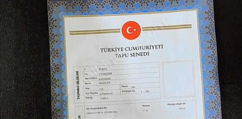 Yenişehir Kozdereden Satılık Hobi Bahçeleri Koplede Satılıktır