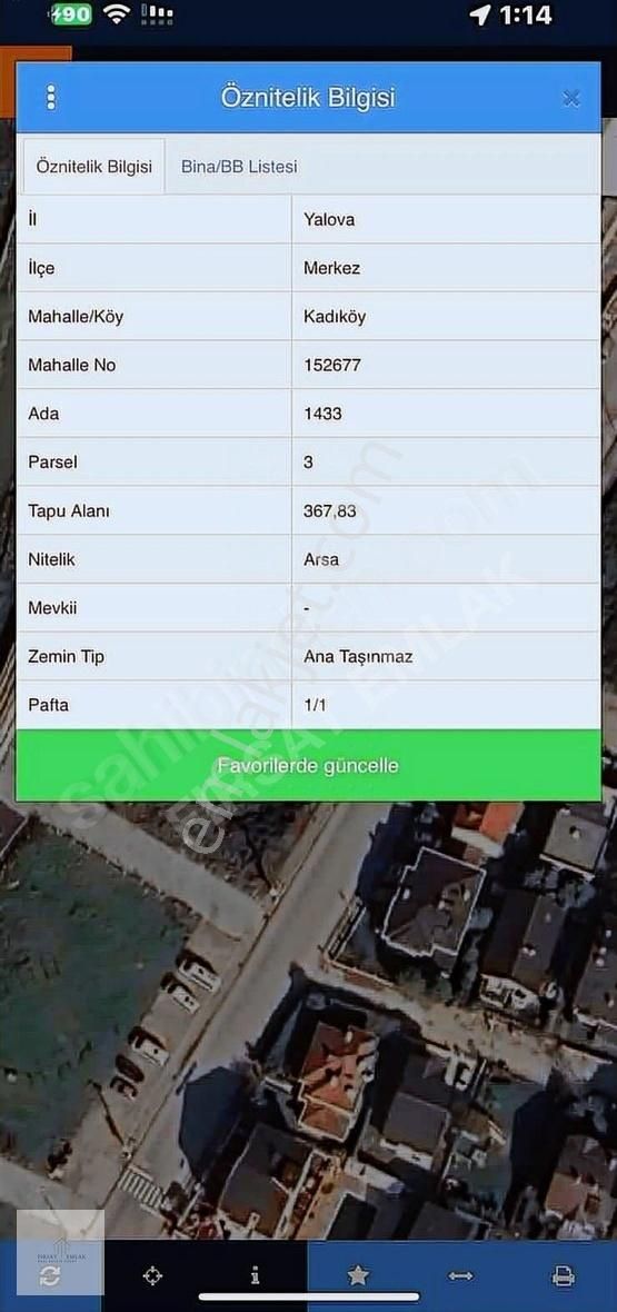 Yalova Merkez Kadıköy'de Ticari+konut Muhteşem Lokasyonda Arsa