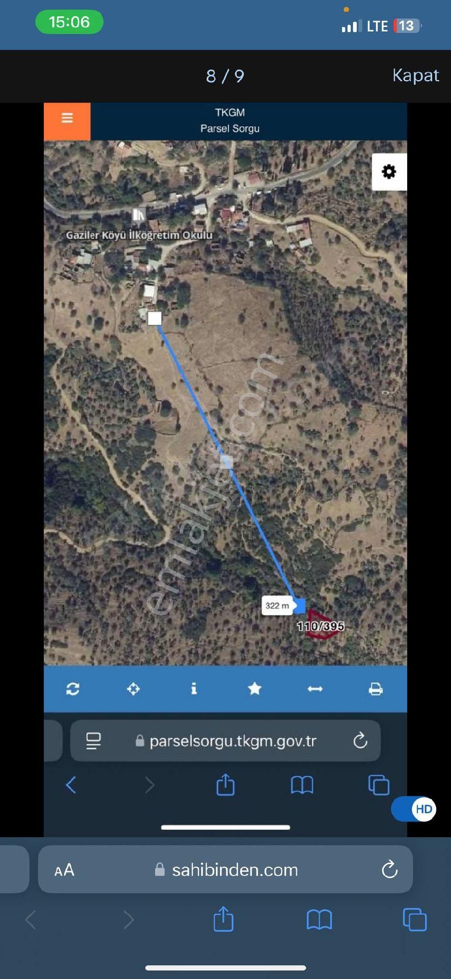 Bayındır Gaziler Mah Tek Tapu 530 M2 Arsa