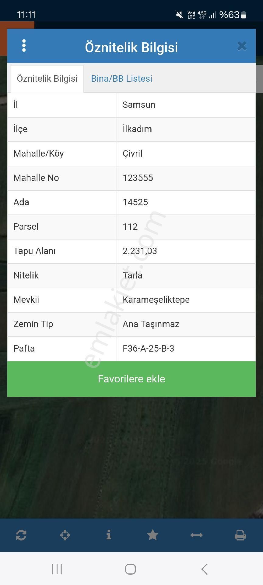 Vural Gurup İnşaat Emlakdan Satılık Tarla