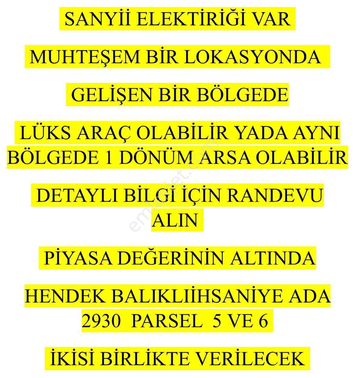 Sakarya Hendek B.ihsaniye Mah. 11.947.02 M2 Satılık İmarlı Tarla