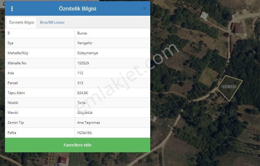 Turyap City'den Yenişehir Süleymaniye Mah. İmarlı Satılık Arsa