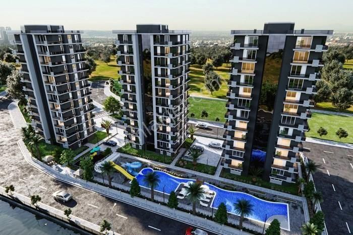 Gürselpaşa Kanal Üstü Site İçerisinde Kiralık Aquapark Havuzlu Daire
