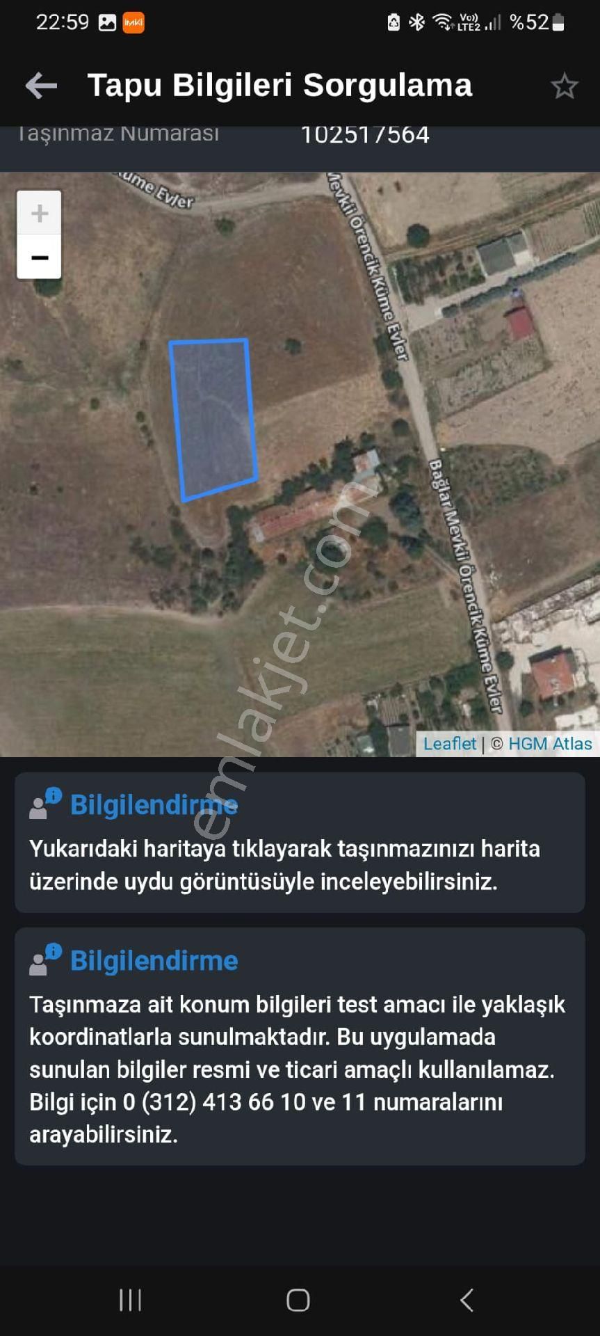 Kahramankazan Örencik Bağlarında İmarlı Tek Tapu Arsa