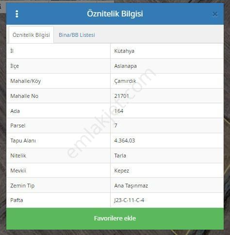 Proje Bölgesi Aslanapa' Da 4.364m² Satılık Arazi - Görsel 3