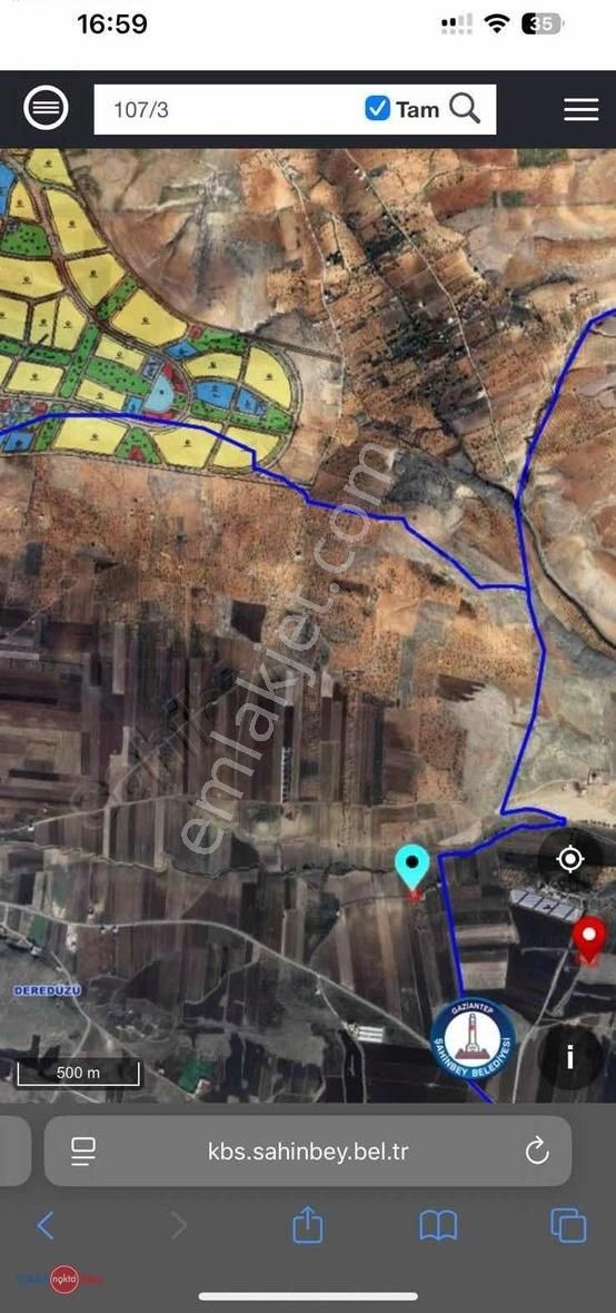 Deredüzü'nde Kadastro Yolu Olan İmara 1km Satılık Arazi