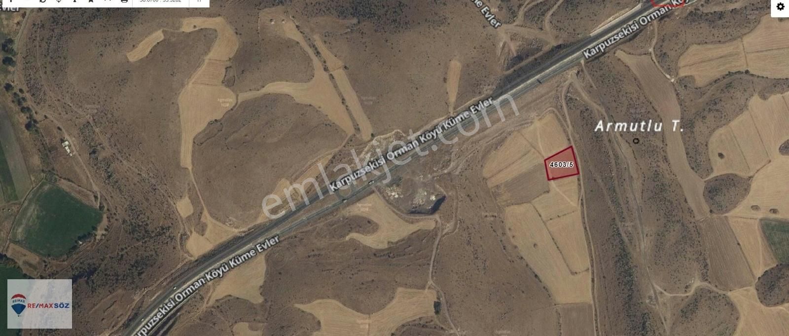 Organizeye Ve Anayola Yakın Yatırımlık Tarla (kadastro Yol Var)