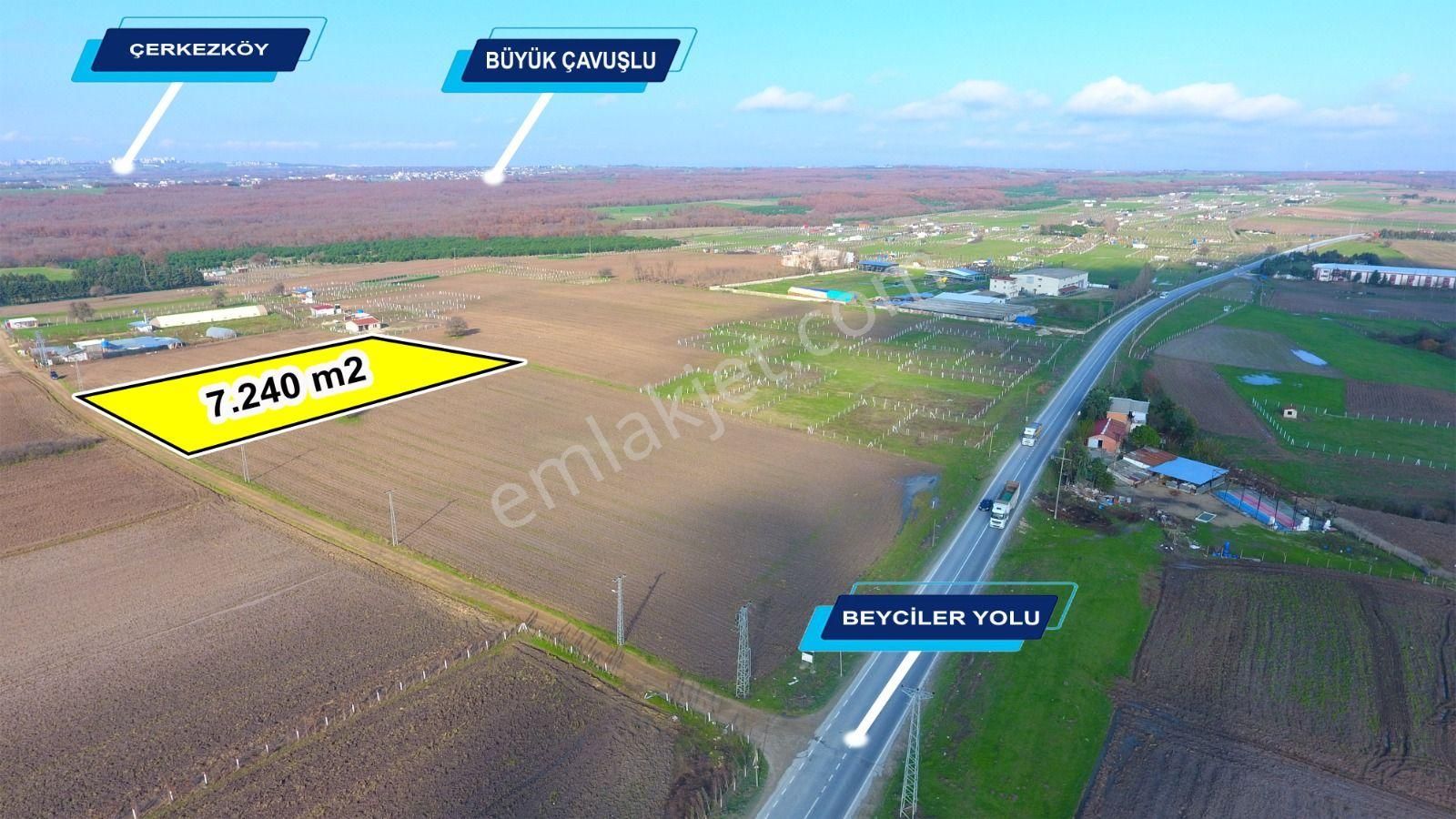 Ege Gayrimenkulden Büyükçavuşluda 7240 M2 Tarla