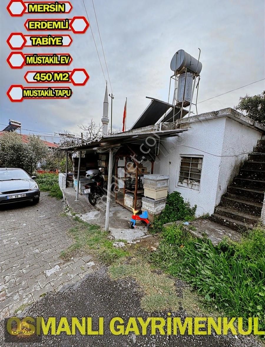 Erdemli Tabiye Mahallesi Satılık Mustaki 80 M2 Ev 450 M2 Parsel