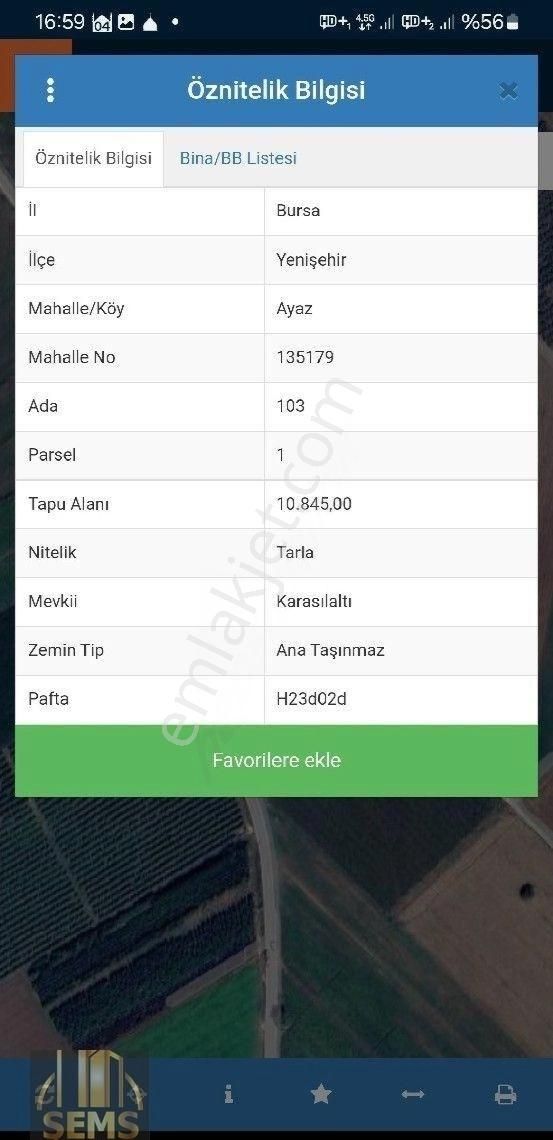 Ayaz Köyünde Karasıl Köy Asfaltına Cepheli Satılık Tarla