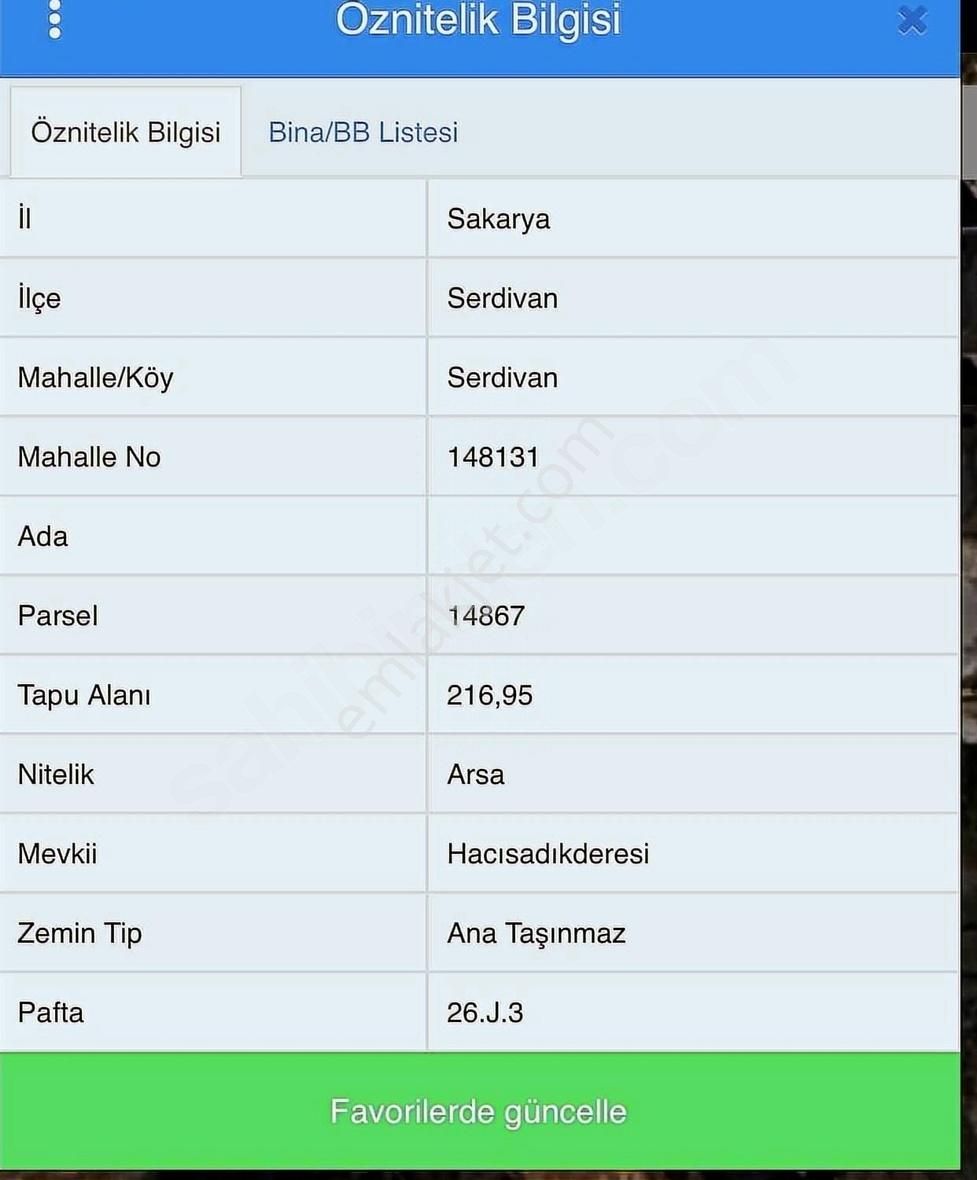 Serdivan Üniversite Yürüme Mesafesinde 4kat Konut İmarlı