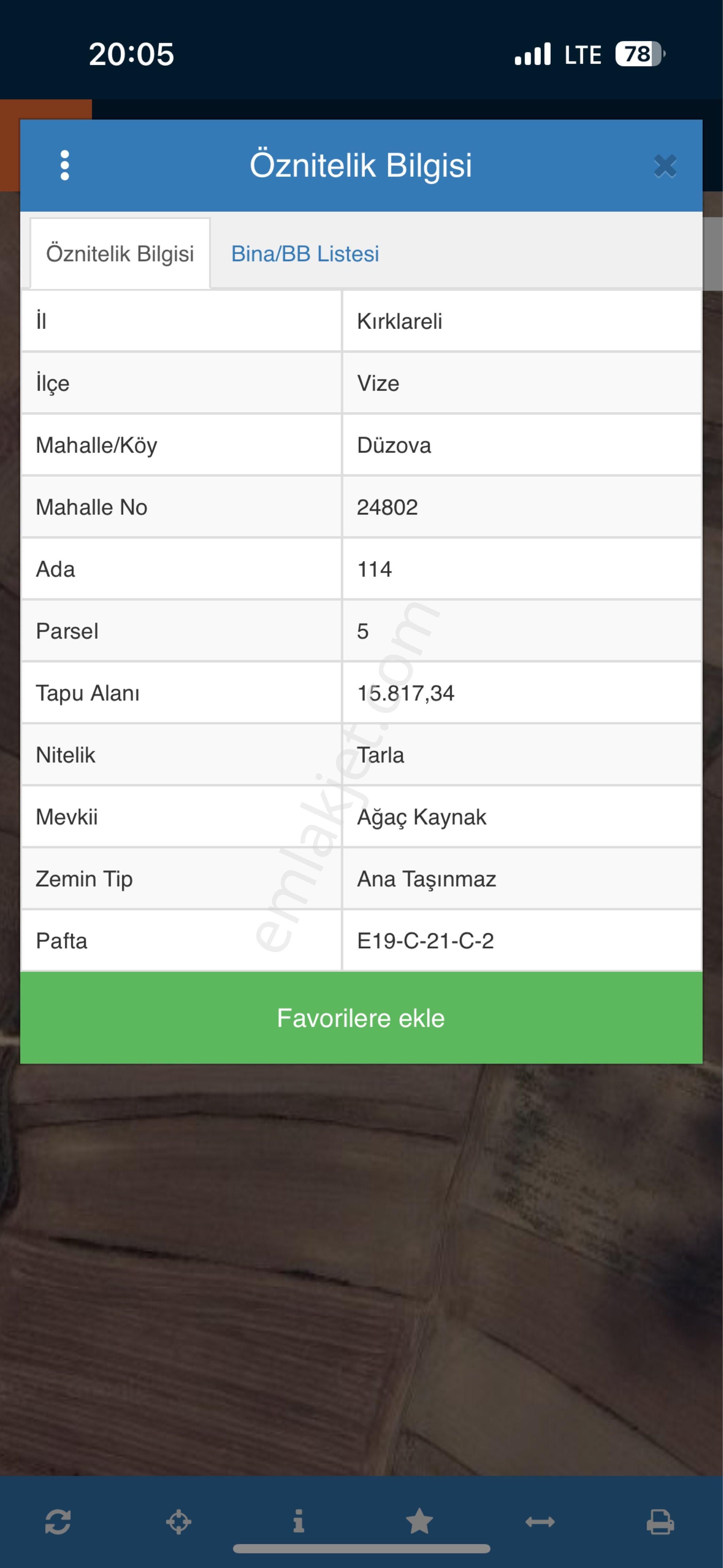 Çaplı Muvafakatlı Köye 850 Metre Satılık Arsa
