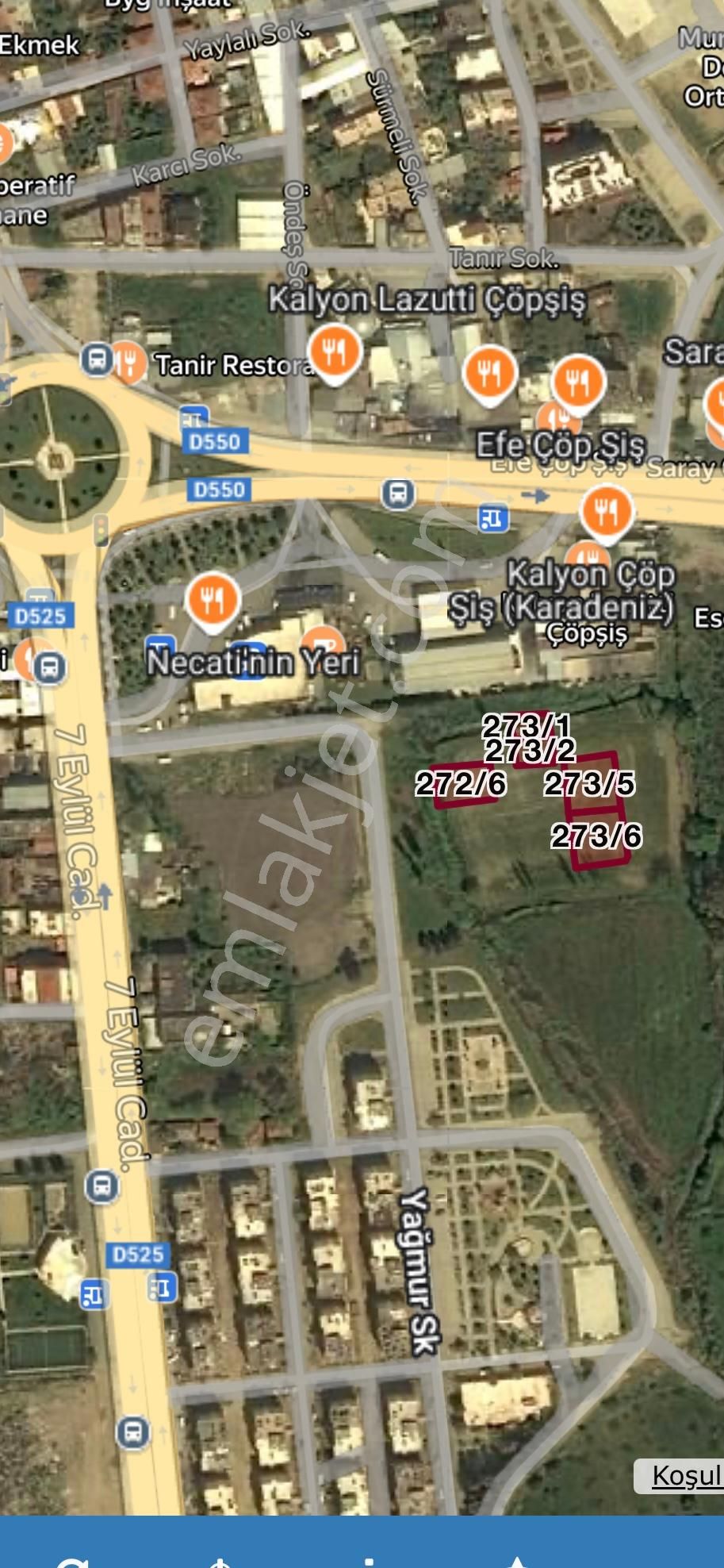 Aydın Ortaklarda İmarlı, Yatırımlık 154 M² Arsa