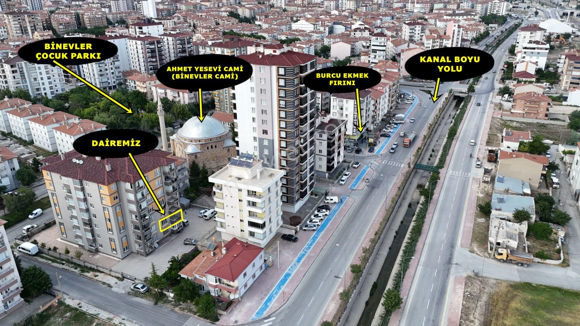 E.gökal Selçuk Ahmet Yesevi Cami Yanı 3+1 Mükemmel Konumlu Daire