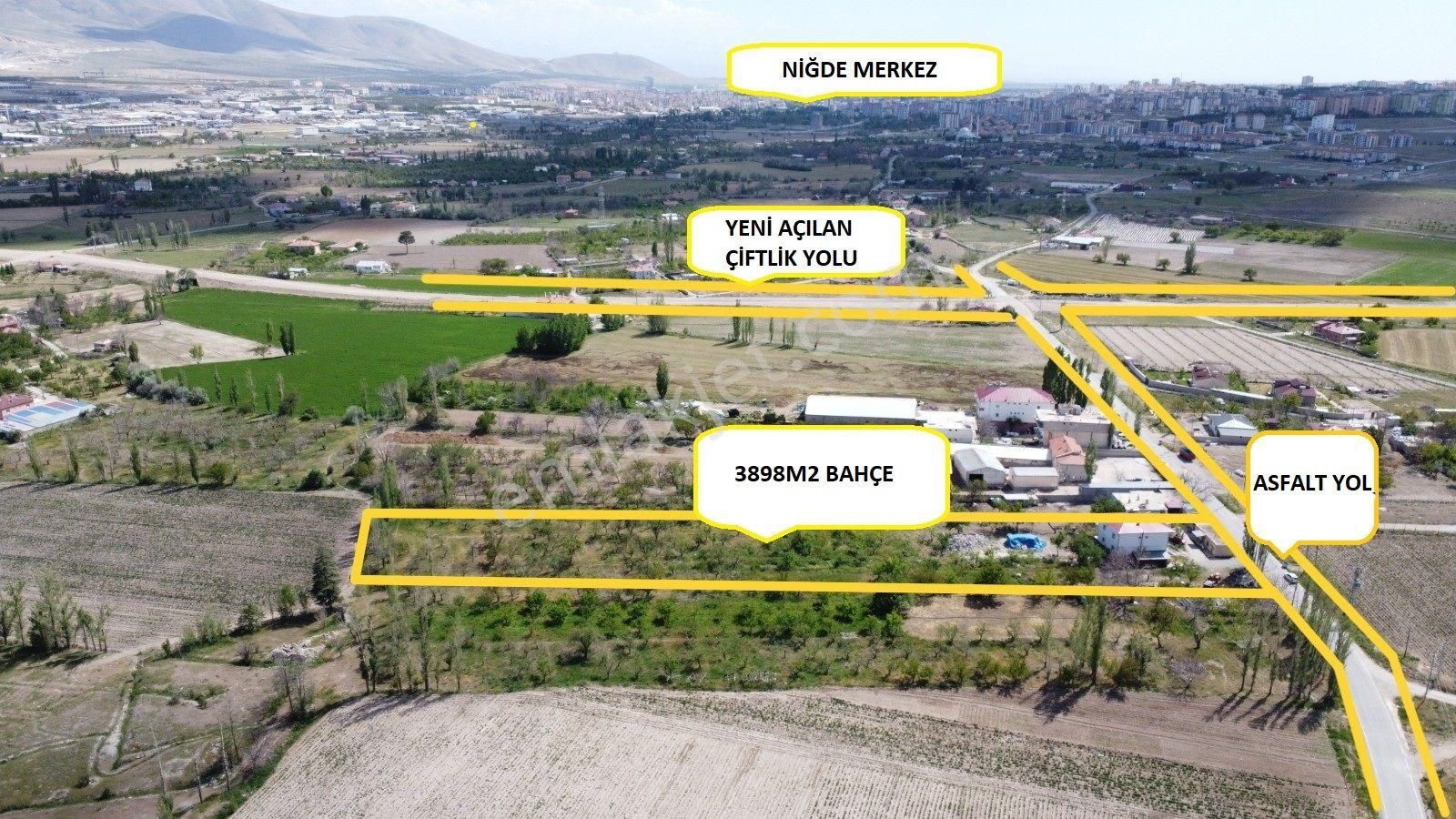 Niğde Merkez Efendibey Mh.merkeze Yakın 3898m2 Satılık Bahçe