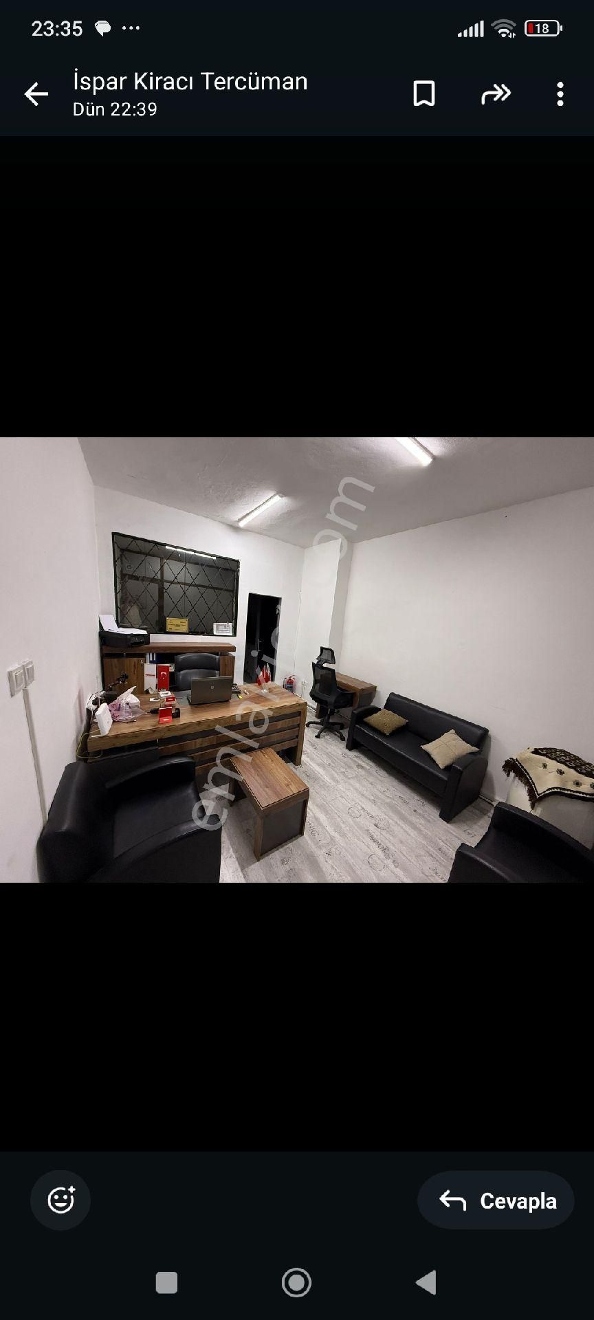 Sahibinden İspar İş Merkezinde Kiralık Ofis