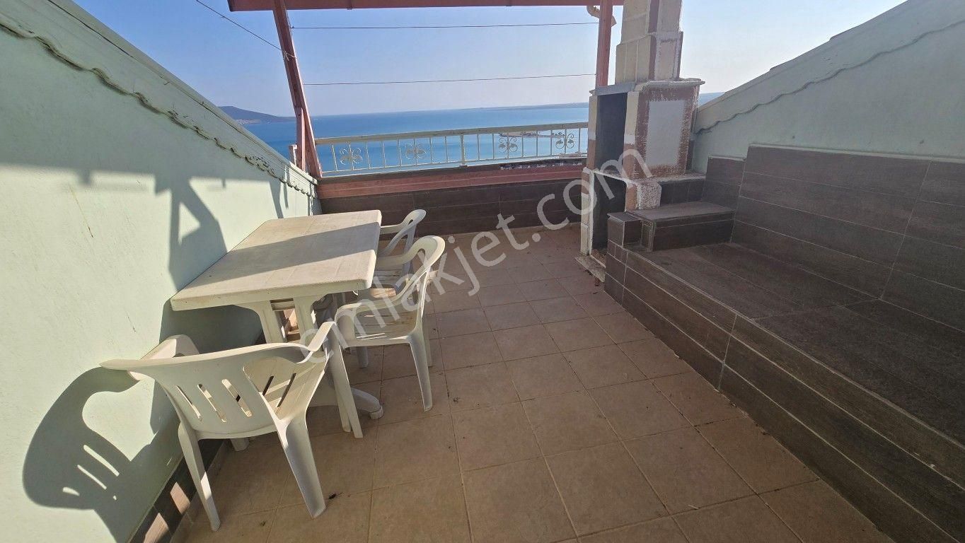 Didim Akbük'te Full Deniz Manzaralı, Eşyalı, Havuz Cepheli Dubleks Daire - Görsel 21