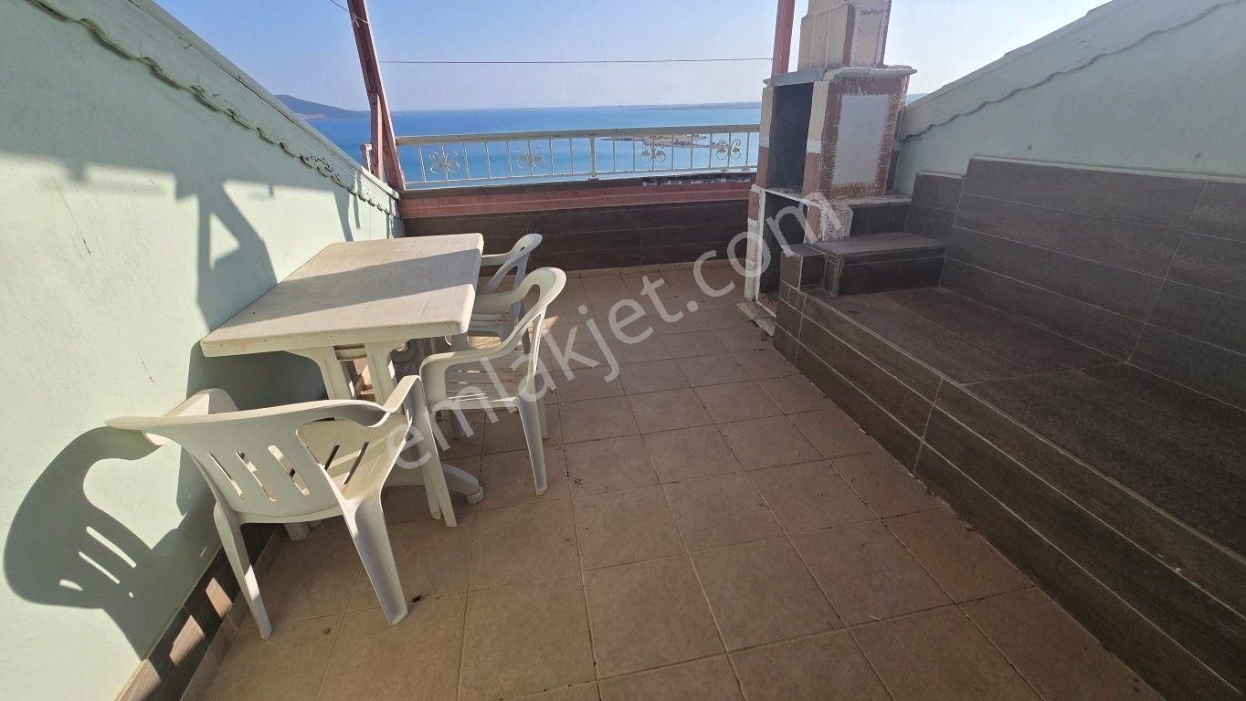 Didim Akbük'te Full Deniz Manzaralı, Eşyalı, Havuz Cepheli Dubleks Daire - Görsel 16